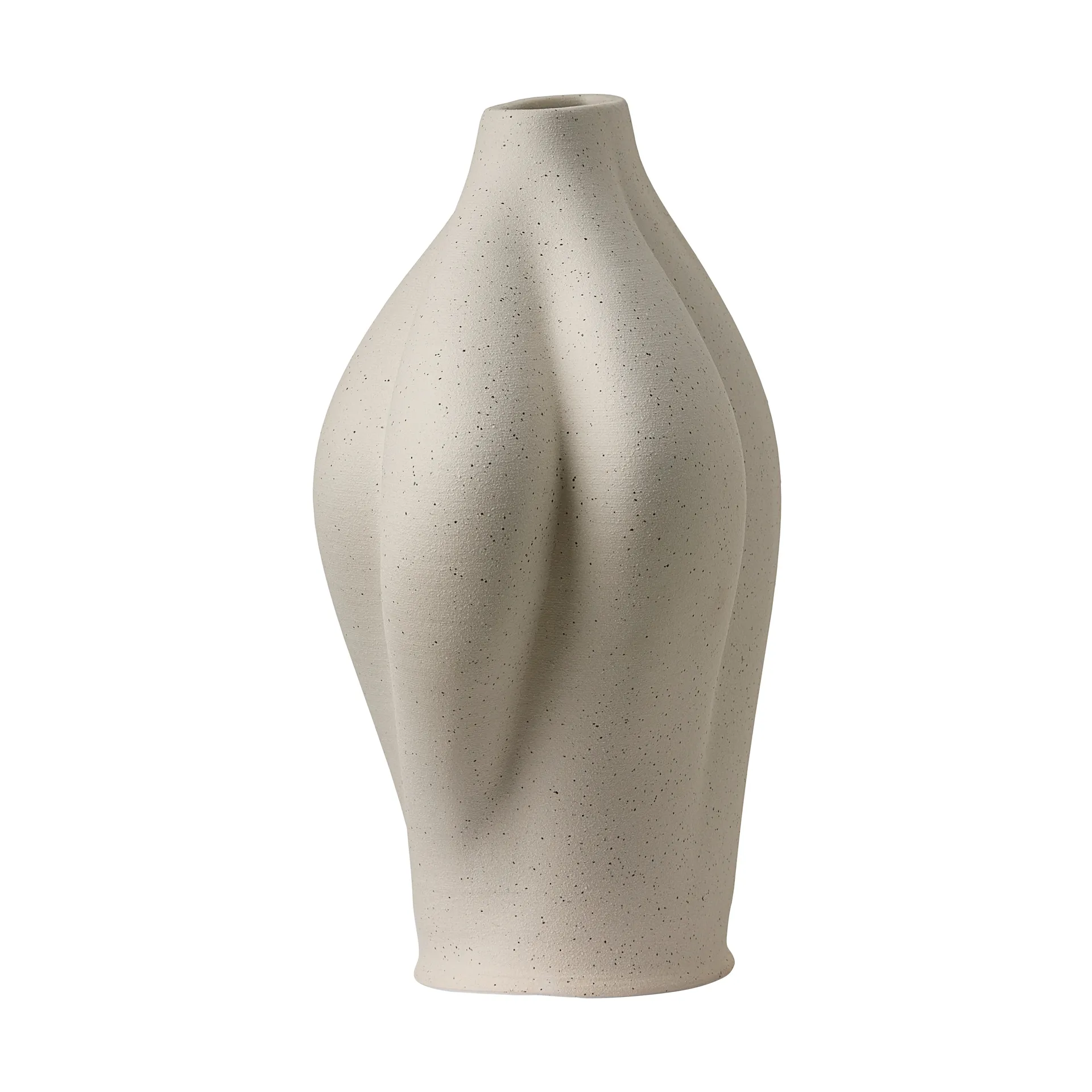 Jarrón Saltare, Cream, Ø13,8 × 30 cm AYTM