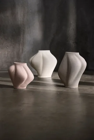 Jarrón Saltare - Cream, Ø15 × 25 cm - AYTM