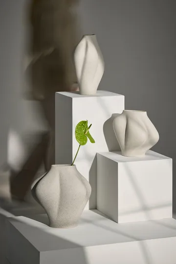 Jarrón Saltare - Cream, Ø15 × 25 cm - AYTM