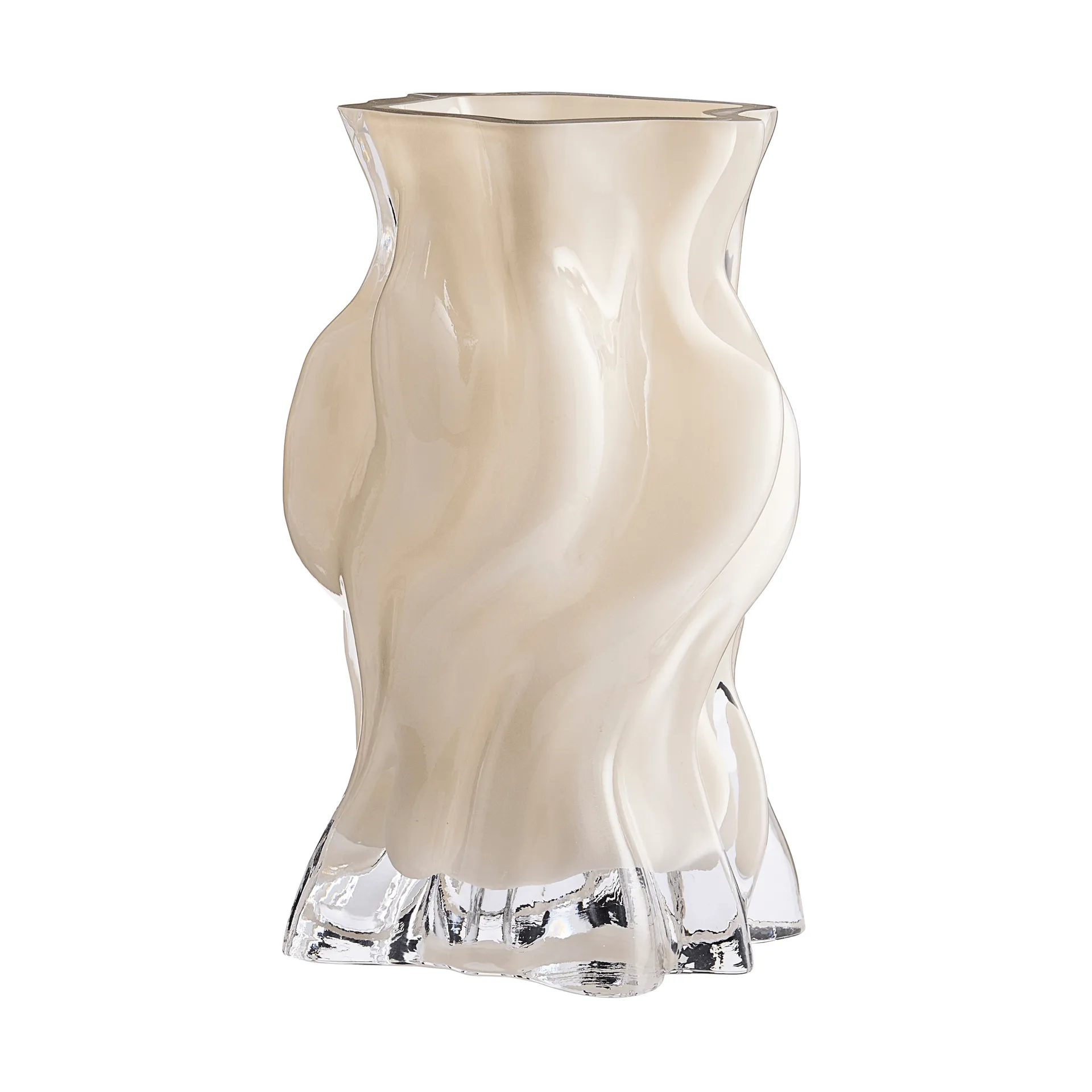 Jarrón Vena, M, Dark cream AYTM
