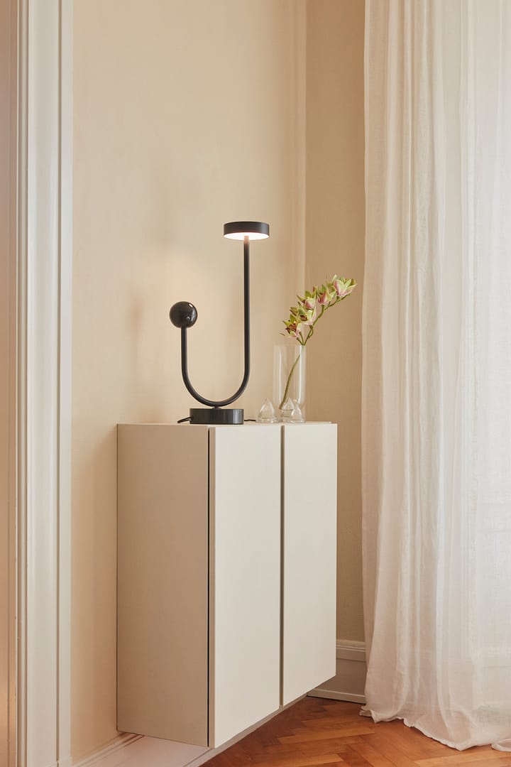 Lámpara de mesa GRASIL 15x56 cm, Negro/Negro AYTM