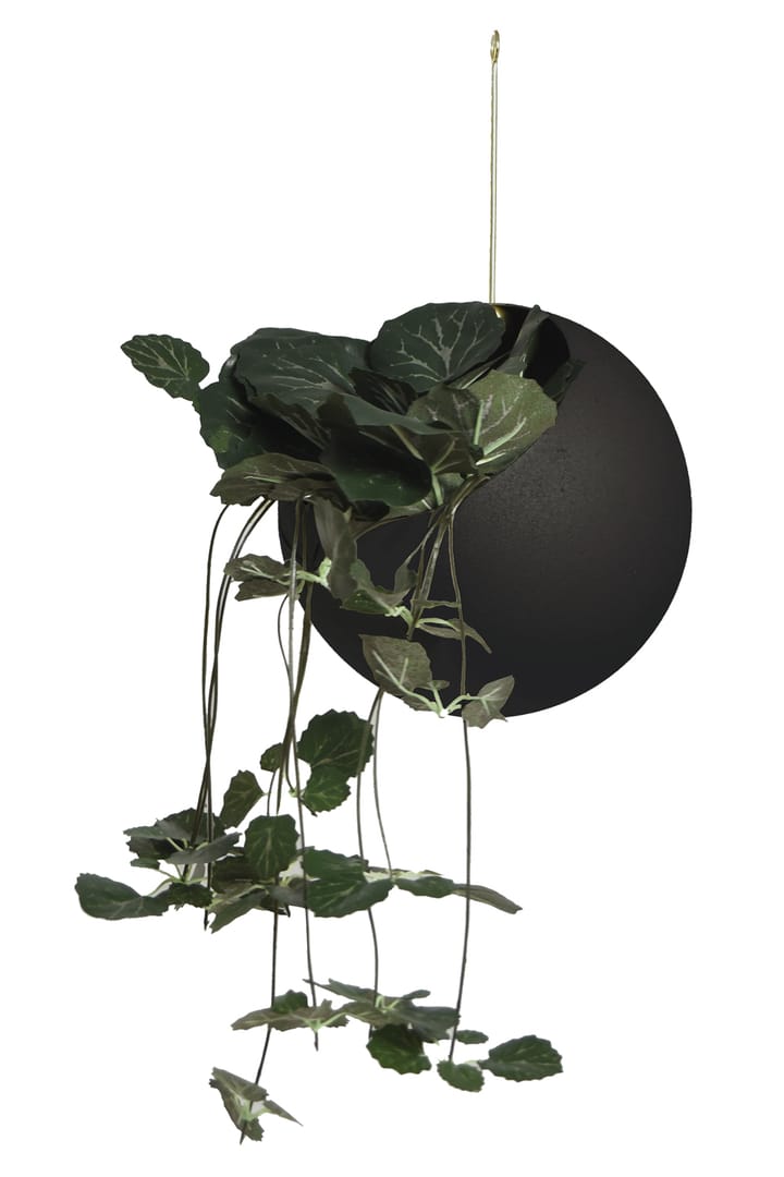 Maceta colgante GLOBE Ø17 cm h28 cm, Negro AYTM
