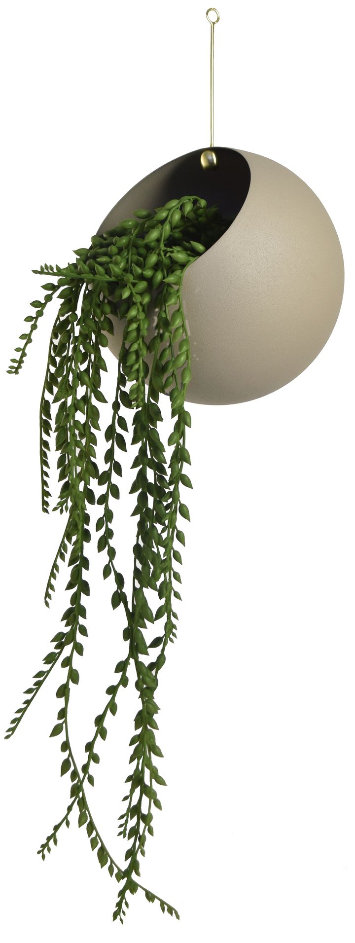 Maceta colgante GLOBE Ø21 cm h32 cm, Taupe AYTM