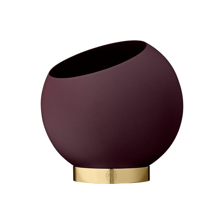 Maceta Globe Ø17 cm - Bordeaux - AYTM