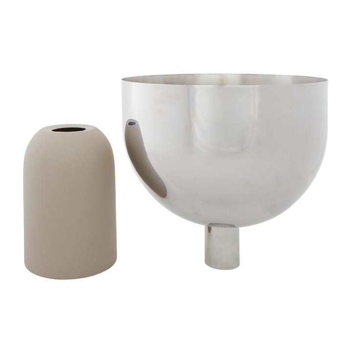 Maceta Torus Ø22 cm, Silver-taupe AYTM