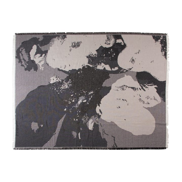 Manta Floreo 130x170 cm - blanco-gris - AYTM