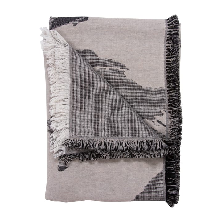Manta Floreo 130x170 cm, blanco-gris AYTM