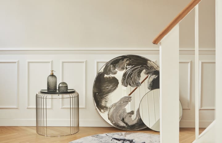 Mesa Curva 45 cm, plateado AYTM