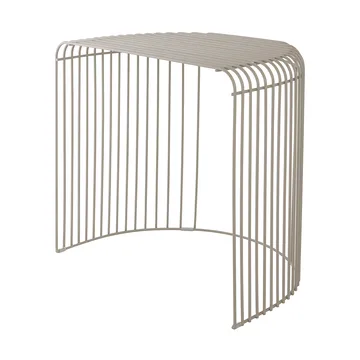 Mesa Curva 45 cm - Taupe - AYTM