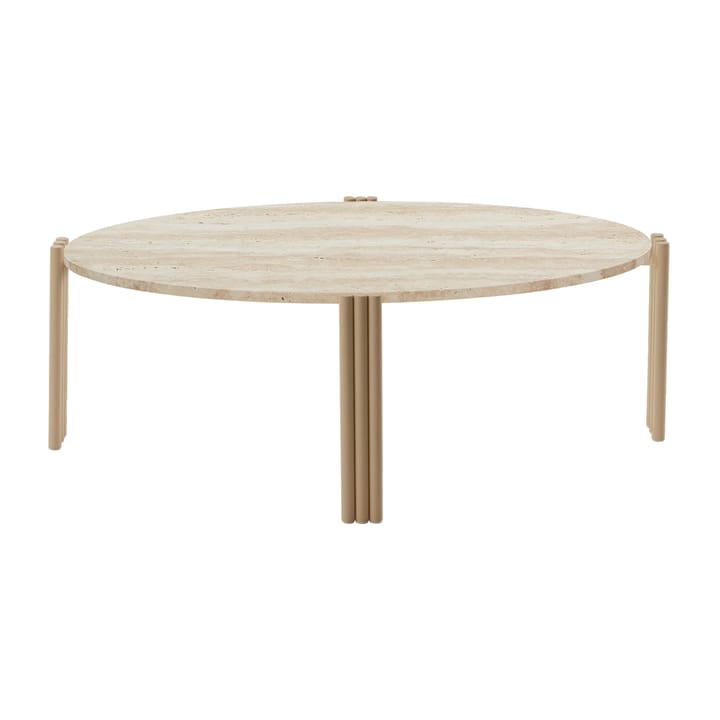 Mesa de centro Tribus ovalada 92,4x47,6x35 cm - Light Sand-black - AYTM