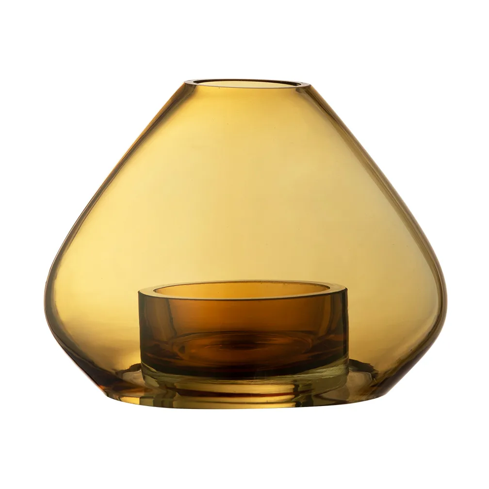 Portavelas-Jarrón Uno 12 cm, Amber AYTM