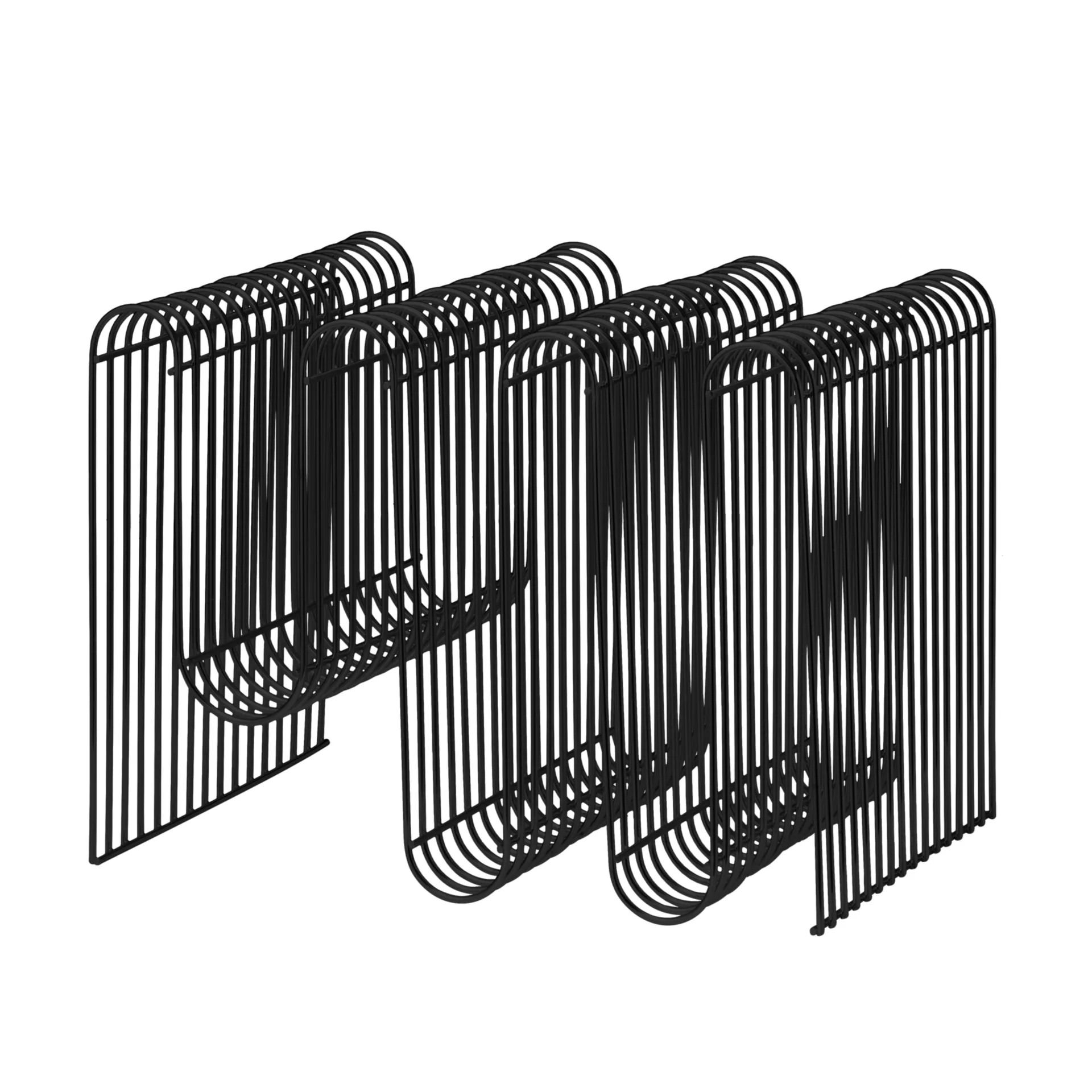 Revistero Curva, negro AYTM