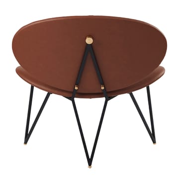 Silla lounge Semper - Black-cognac - AYTM