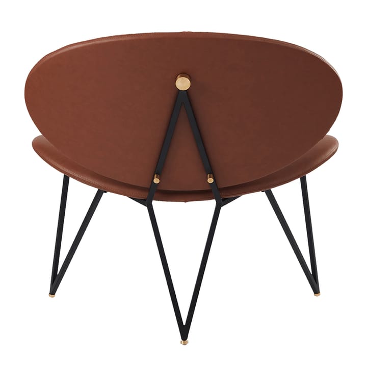 Silla lounge Semper, Black-cognac AYTM