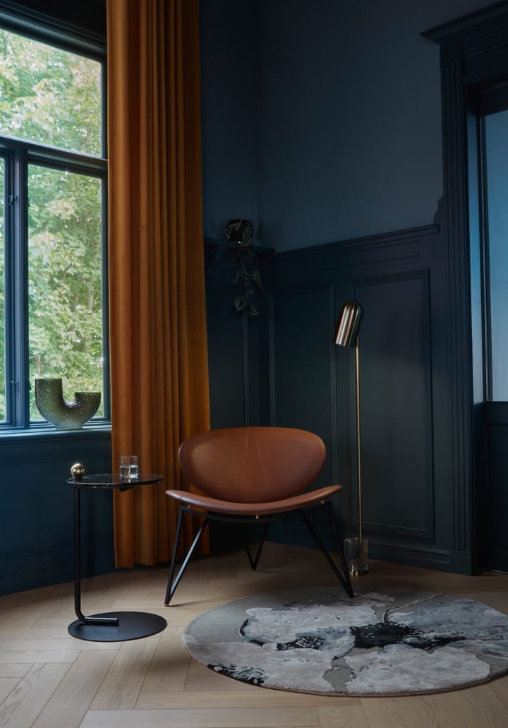 Silla lounge Semper, Black-cognac AYTM