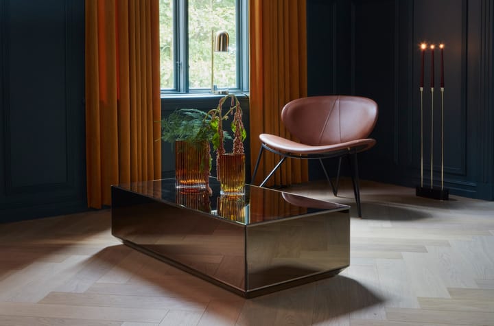 Silla lounge Semper, Black-cognac AYTM
