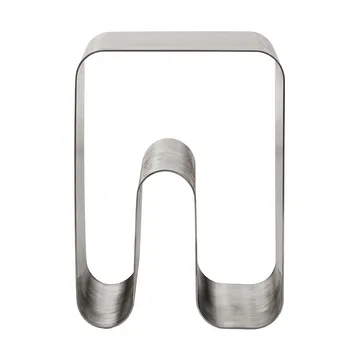 Taburete Curva solid - Silver, 32x32x43,2 cm - AYTM