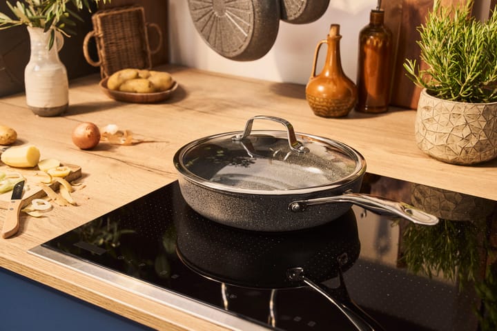 Sartén con tapa de vidrio Salina Ceramic Granit , 28 cm Ballarini