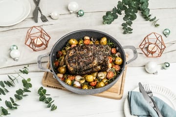 Sartén para servir con tapa de vidrio Ballarini Salina Ti-X - 28 cm - Ballarini