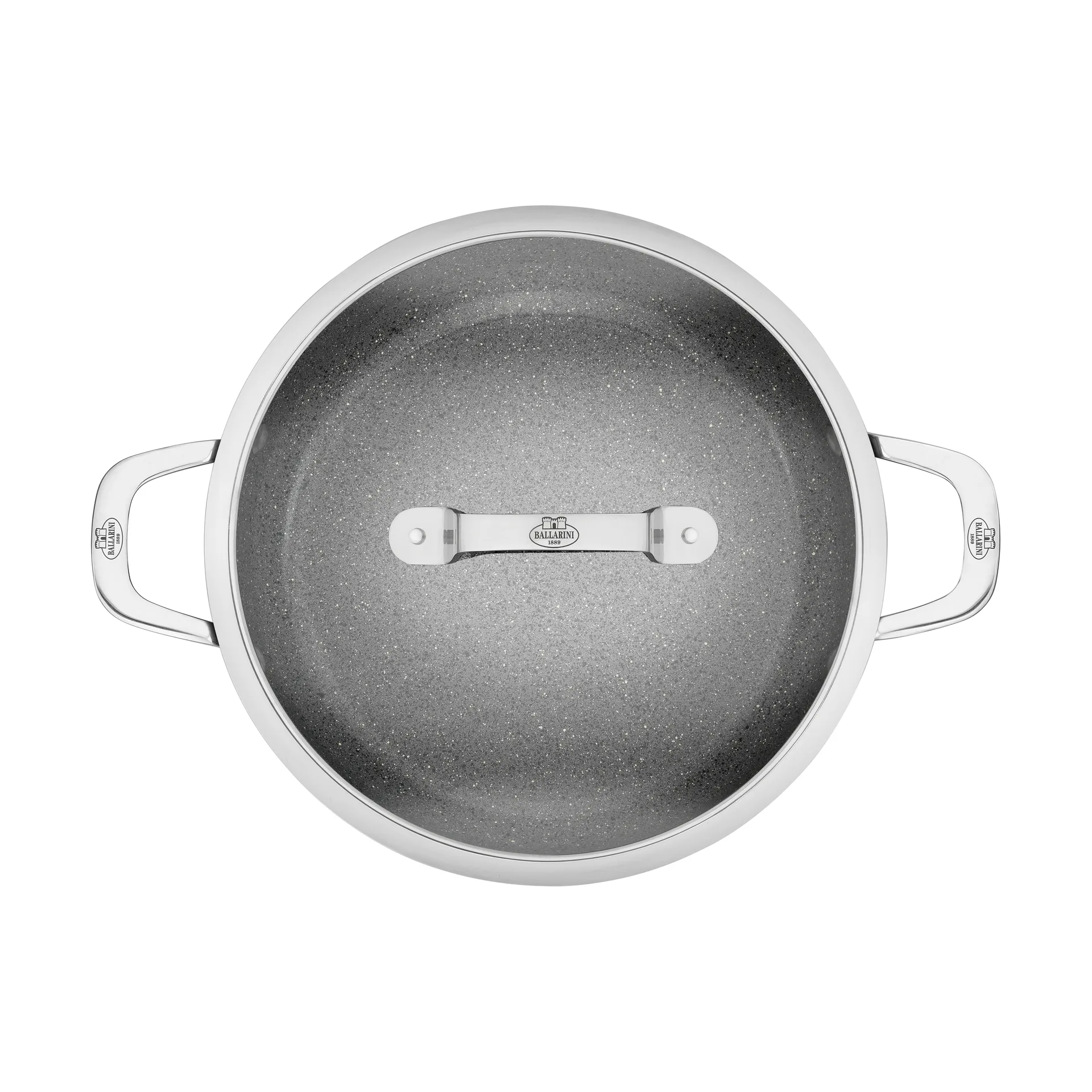 Sartén para servir con tapa de vidrio Salina Ceramic Granit, 28 cm Ballarini