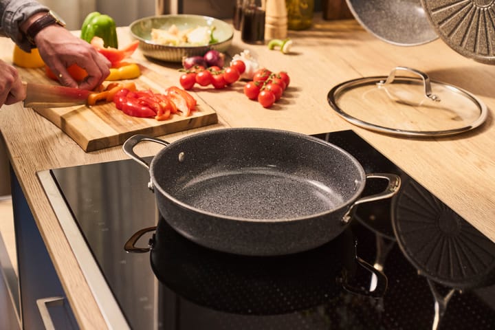 Sartén para servir con tapa de vidrio Salina Ceramic Granit, 28 cm Ballarini