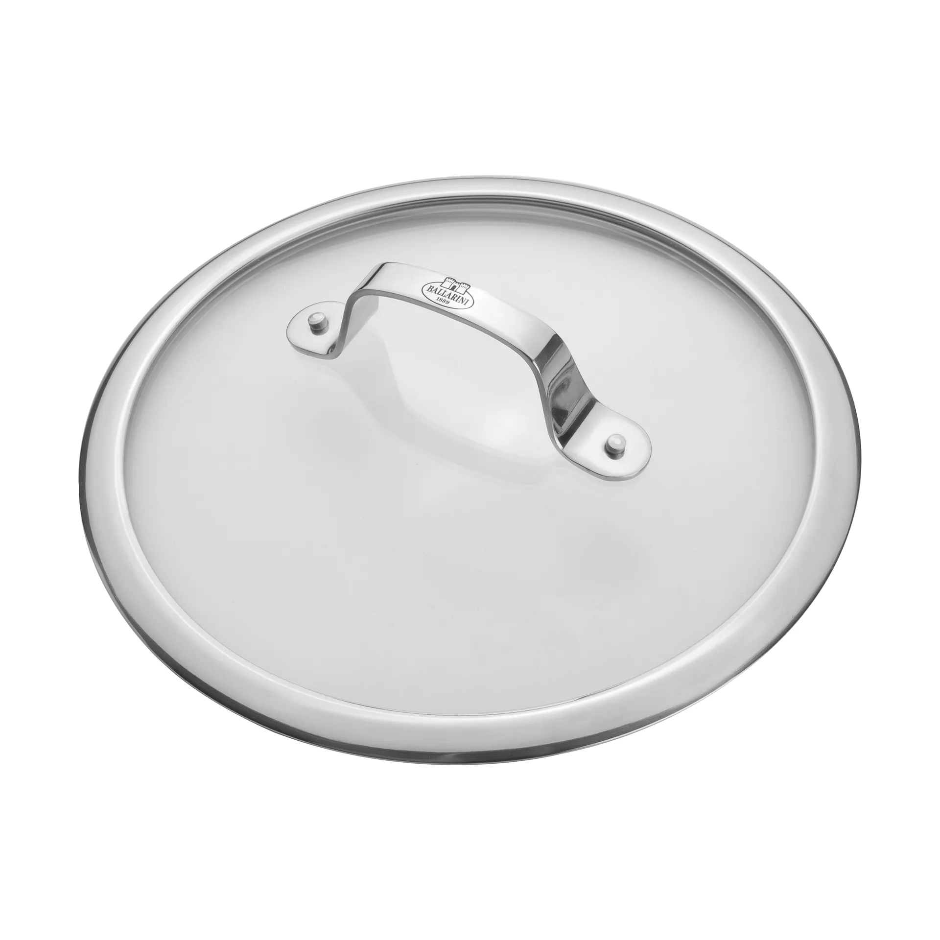 Tapa de vidrio Ballarini con mango de acero inoxidable, 24 cm Ballarini