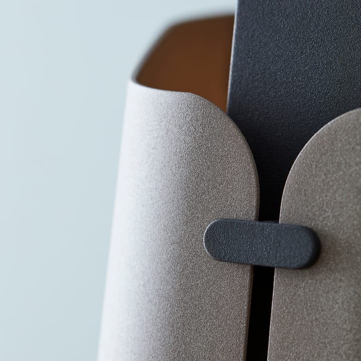 Lámpara colgante Fold Ø27 cm, antracita-estructura arena Belid