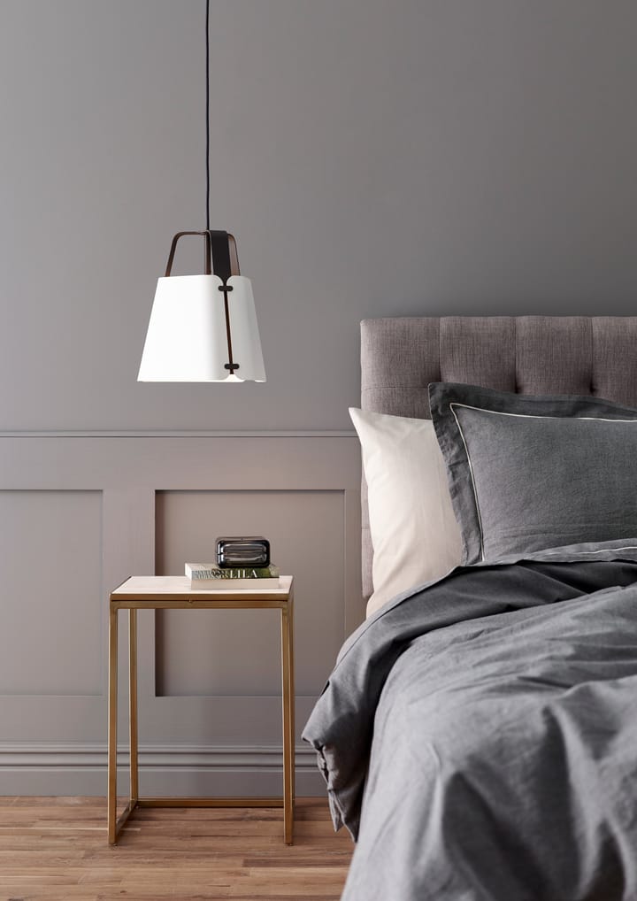 Lámpara colgante Fold Ø34 cm, antracita-estructura blanca Belid
