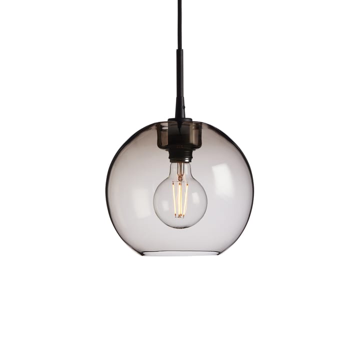 Lámpara colgante Gloria Ø26 cm - negro-vidrio ahumado - Belid