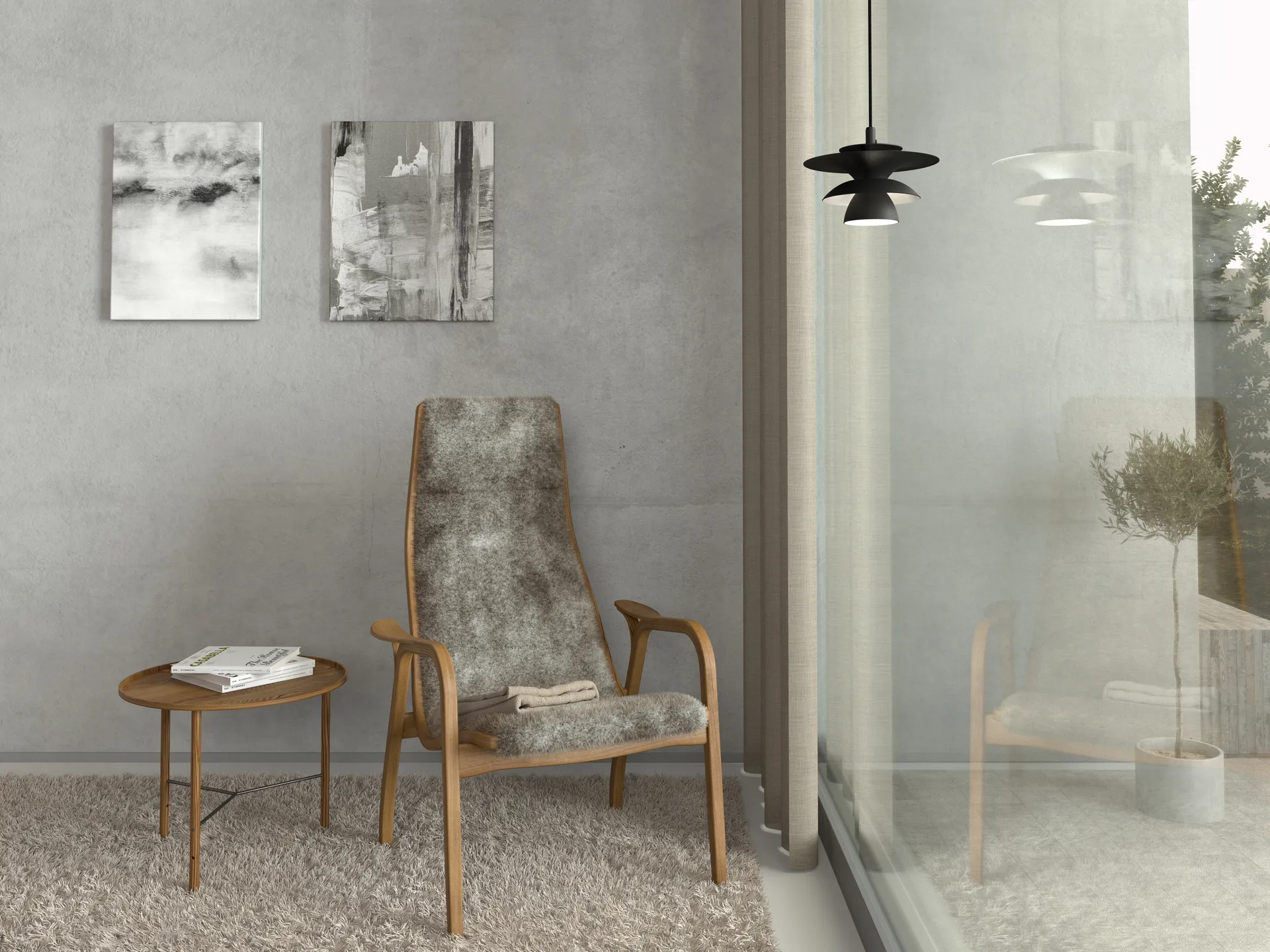 Lámpara colgante Picasso Ø18 cm, Negro mate Belid