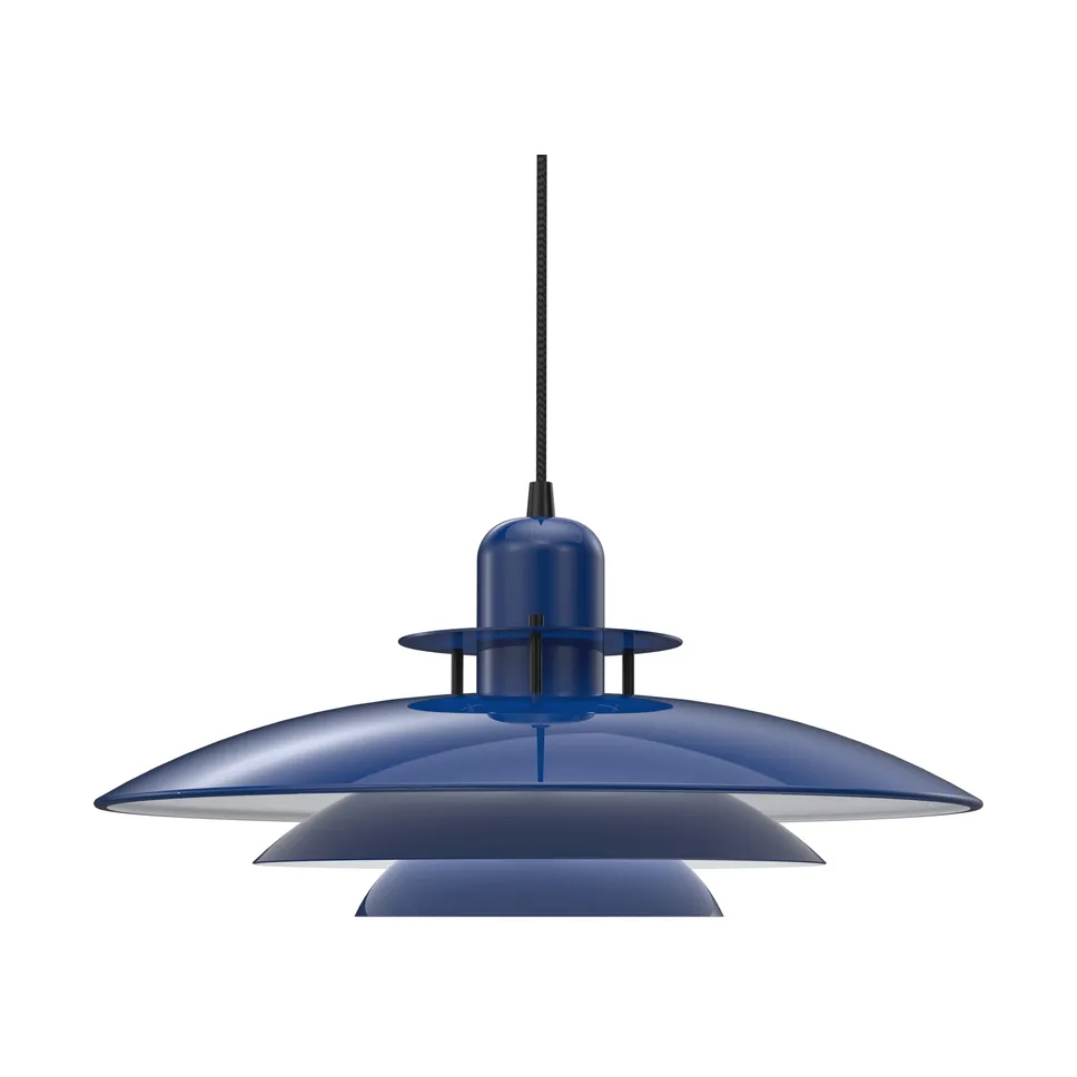 Lámpara colgante Primus Ø43 cm, Azul profundo-negro mate Belid