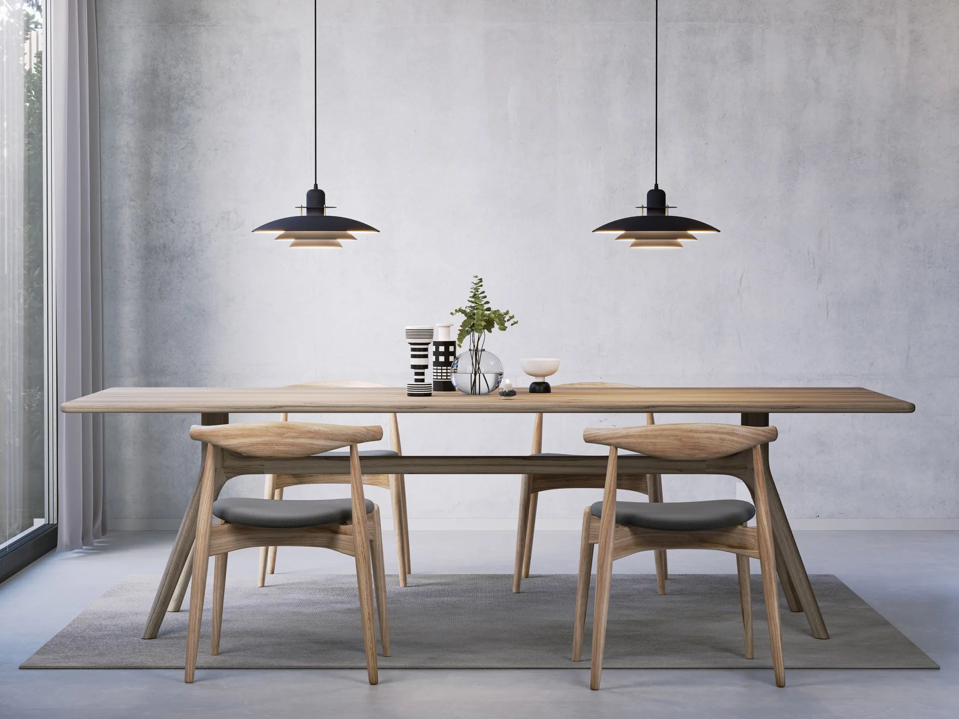 Lámpara colgante Primus Ø43 cm, Denim-latón Belid