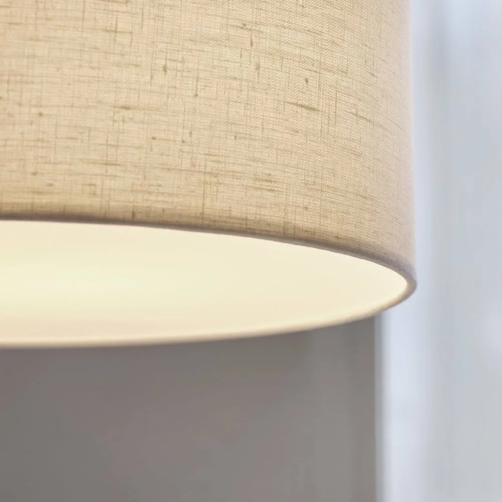 Lámpara colgante Soft Ø40 cm, Lino natural-bronce metálico, Ø44 cm Belid