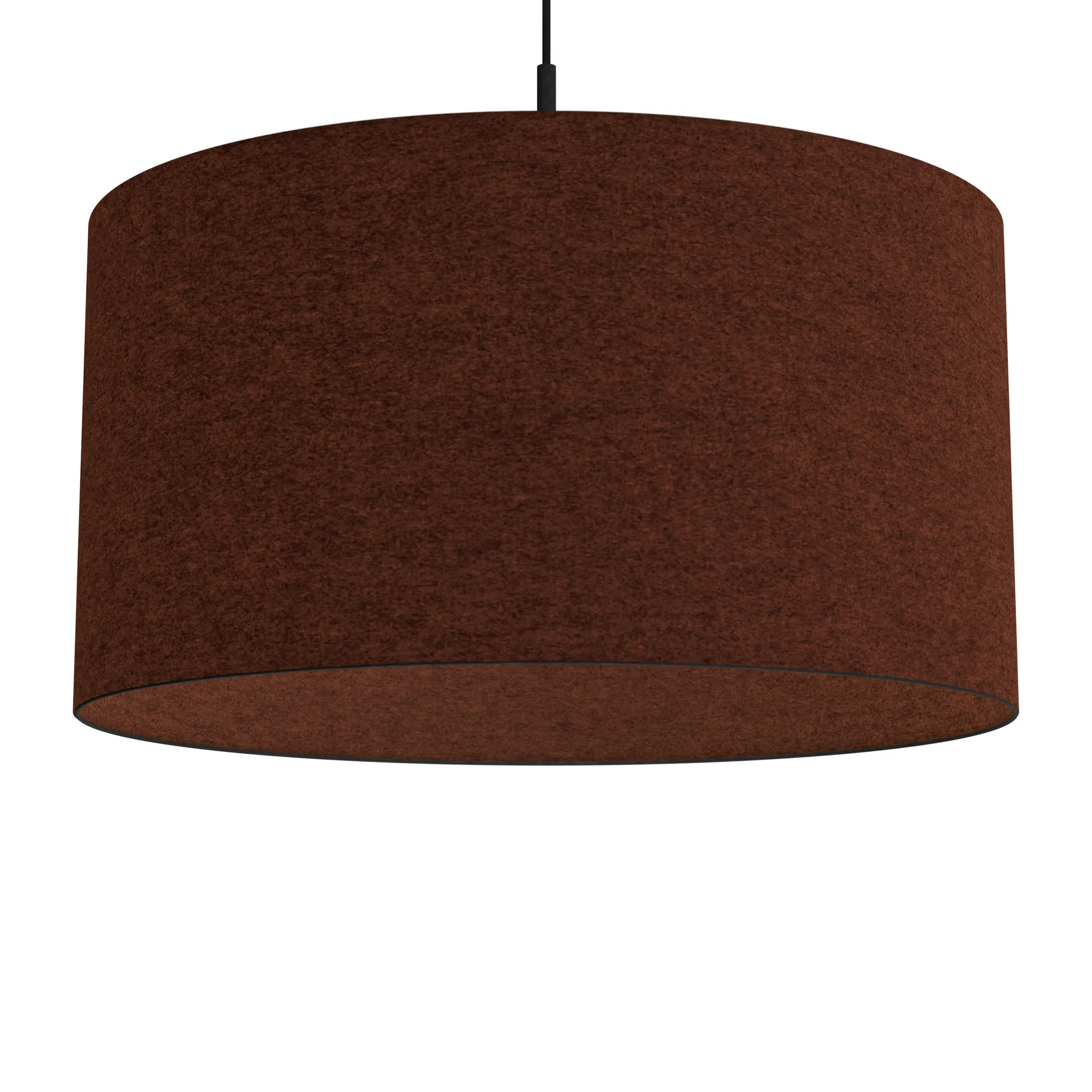 Lámpara colgante Soft Ø57 cm, lana rojo óxido Belid