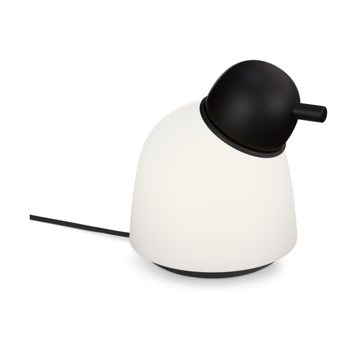 Lámpara de mesa Bird 21,5 cm - Negro-vidrio opalino - Belid