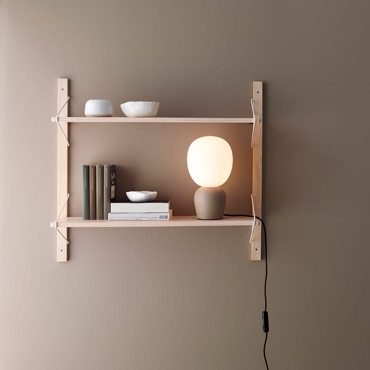 Lámpara de mesa Buddy vidrio opal, Arena beige) Belid