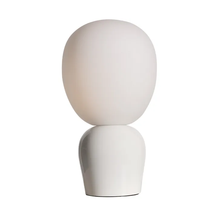 Lámpara de mesa Buddy vidrio opal - Blanco brillante - Belid