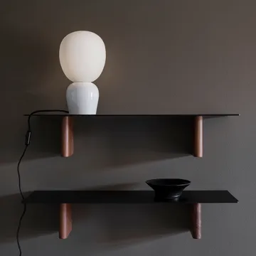 Lámpara de mesa Buddy vidrio opal - Blanco brillante - Belid