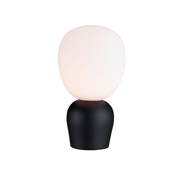Lámpara de mesa Buddy vidrio opal - negro - Belid