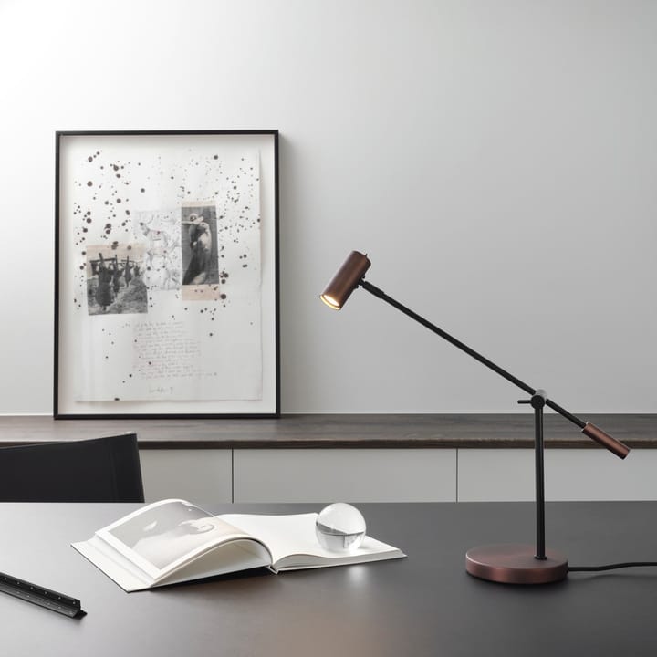 Lámpara de mesa Cato 48,5 cm, óxido Belid