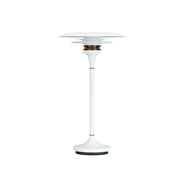 Lámpara de mesa Diablo Ø20 cm, blanco-latón Belid