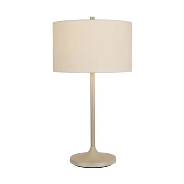 Lámpara de mesa Soft - Lino blanco-sand, Ø34x64 cm - Belid