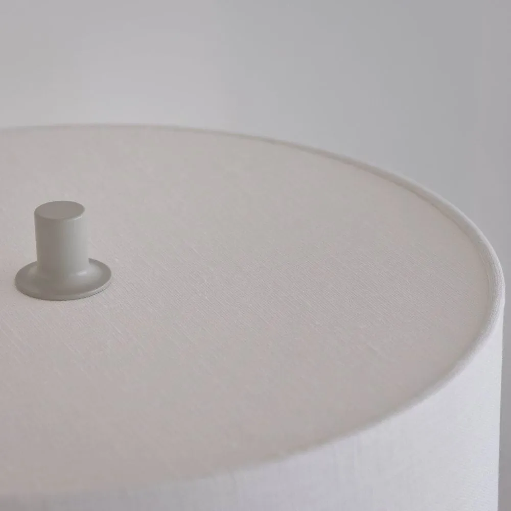 Lámpara de mesa Soft, Lino blanco-sand, Ø34x64 cm Belid