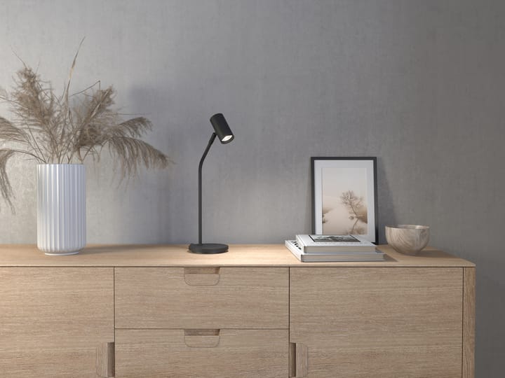 Lámpara de mesa Tyson Ø5,5 cm, estructura negra Belid