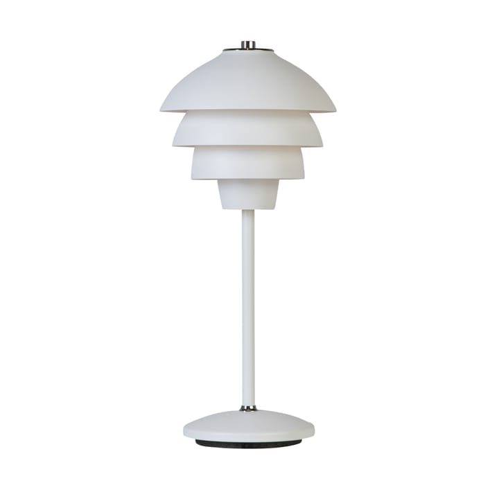 Lámpara de mesa Valencia Ø18 cm, blanco mate Belid