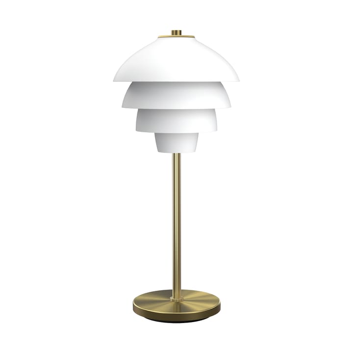 Lámpara de mesa Valencia 41 cm - Blanco mate-latón - Belid