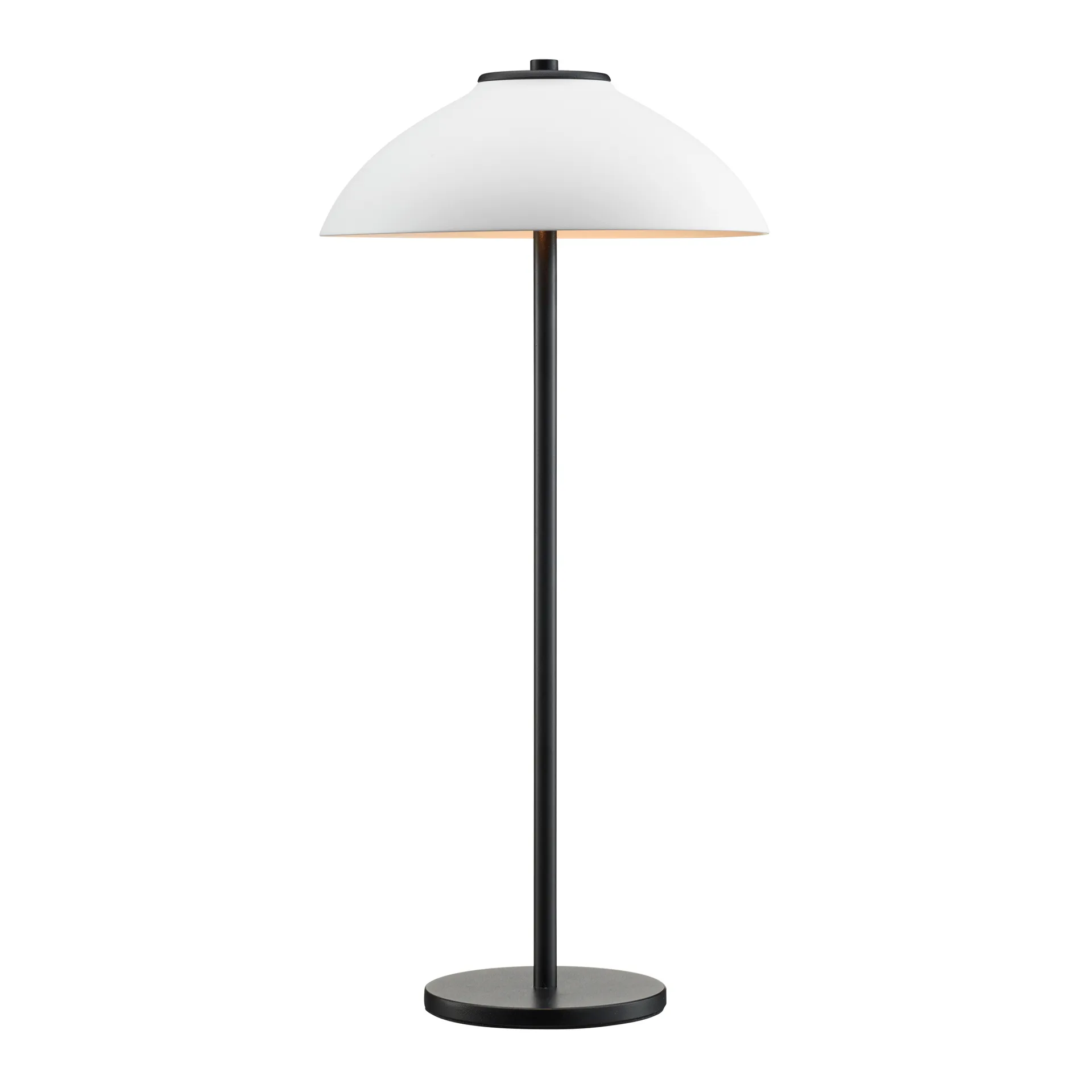 Lámpara de mesa Vali 50 cm, negro-blanco Belid