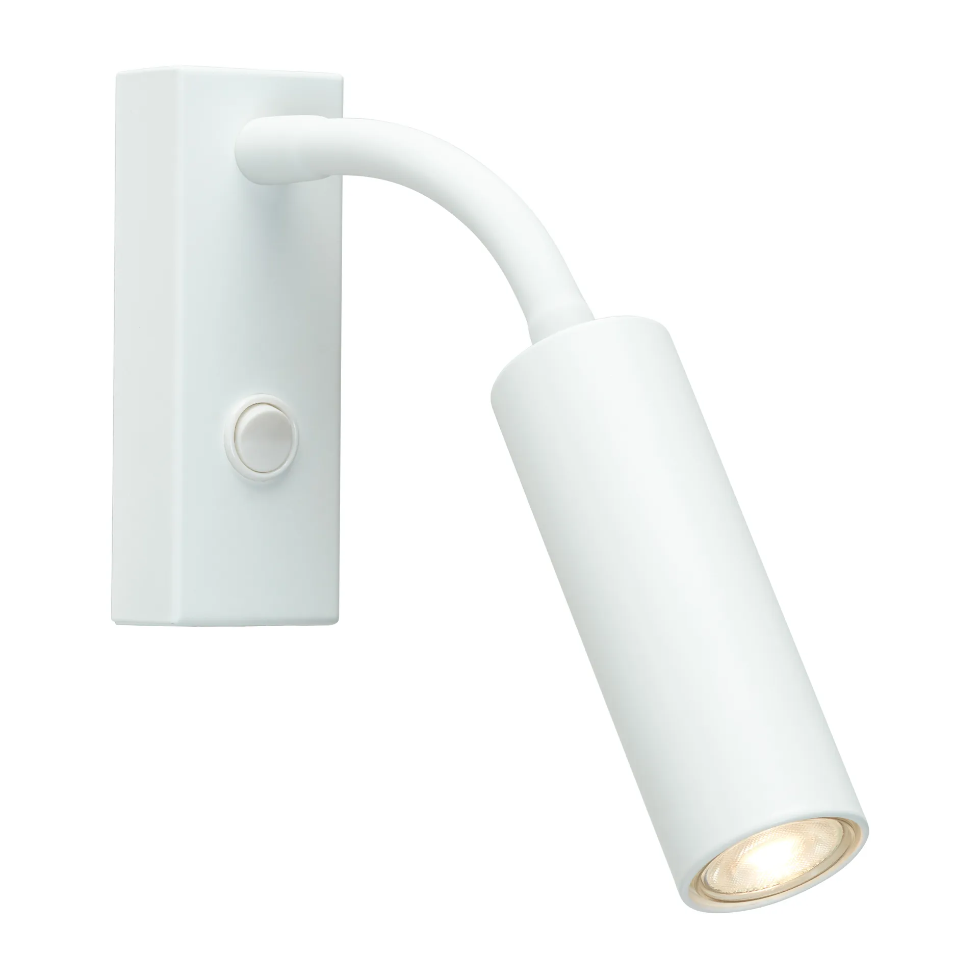 Lámpara de pared Cato Slim brazo flexible, blanco mate Belid