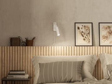 Lámpara de pared Cato Slim brazo flexible - blanco mate - Belid