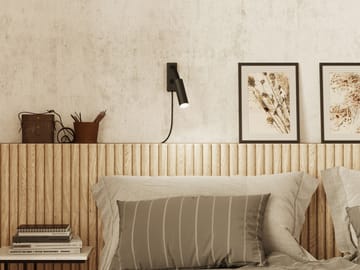 Lámpara de pared Cato Slim brazo flexible - negro mate - Belid